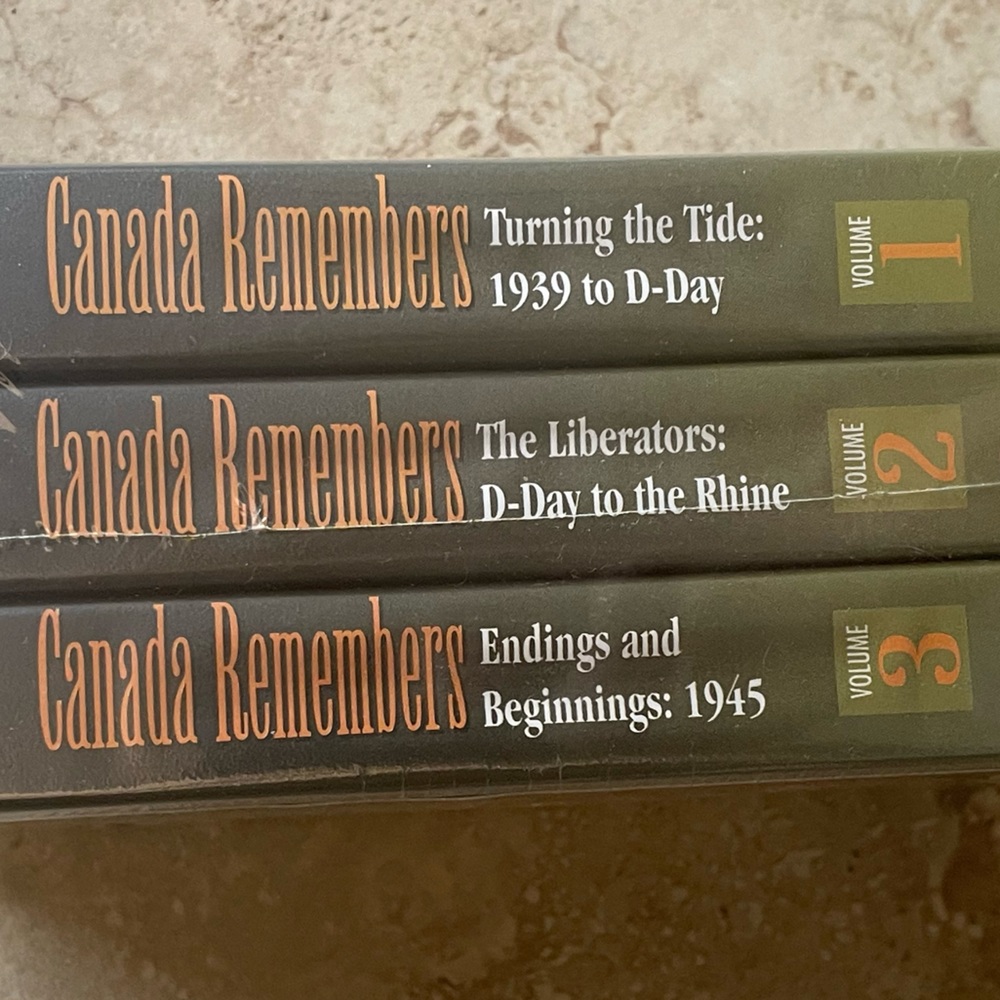 1995 Canada Remembers SEALED 3 Volumes RARE VHS Classroom Version Tape Bundle